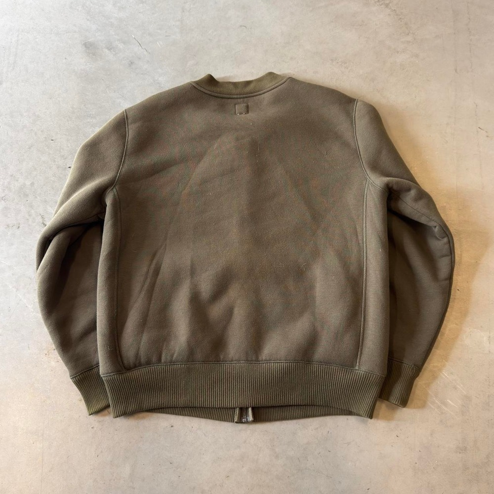 Vintage gap olive green zip up Sherpa lined sweatshirt - Picture 3 of 6